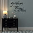 thumbnail image 5 of Remembering You Is Easy Vinyl Lettering Quote Wall Decor Art Memorial Decals 23x16-Inch Black, 5 of 6