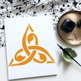 thumbnail image 6 of 9PCS Spiritual Symbols Stencils for Painting 5.9x5.9inch Reusable Symbols Drawing Templates Plastic PET Moon Star Lotus Flowers Painting Stencils for Wall Floor Decoration colorful, 6 of 9