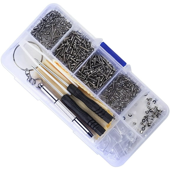 Glasses Repair Kit Eye Repairing Screwdriver Watch Eyeglass Rimless Nose Screws Pads for
