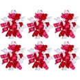 thumbnail image 6 of 8Pcs Blue Curly Gift Curly Ribbon Bows 4 Inch Polyester Royal Blue Self Adhesive Wrapping Twist Tie Grosgrain Ribbons Decor DIY, 6 of 9
