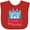 Red, variant on Inktastic Princess (Daddy's) Girls Baby Bib