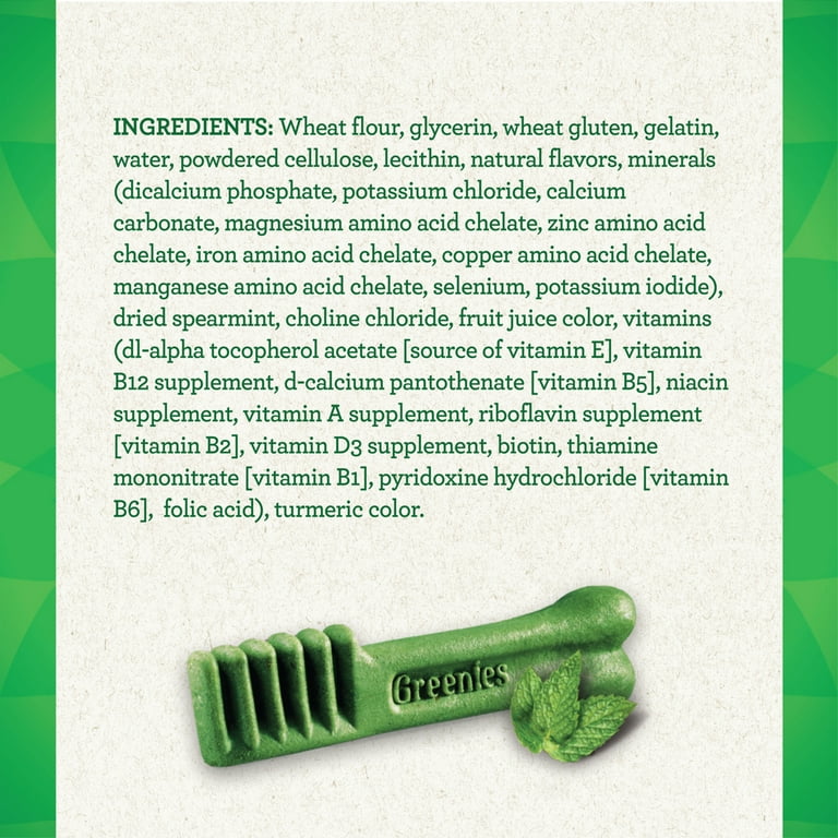 GREENIES Fresh Regular Size Dental Dog Treats 3 oz. Pack 3 Treats Walmart