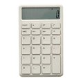 thumbnail image 1 of Silent LCD display calculator prevent slipping portable small calculator for office shop home white, 1 of 5
