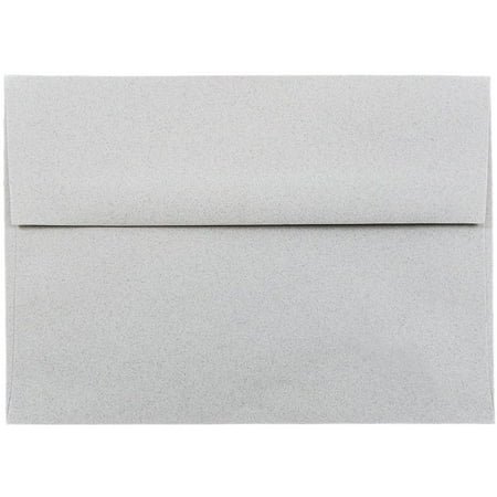 UPC: 0640522127351 | JAM Paper & Envelope A7 Envelopes  5.3×7.3  Granite Grey Recycled  25/Pack