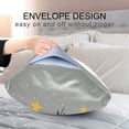 thumbnail image 4 of Yayeee Pillowcase Queen Size Set of 2 Satin Wrinkle Resistant Pillow Case, Stars Flower, 4 of 7