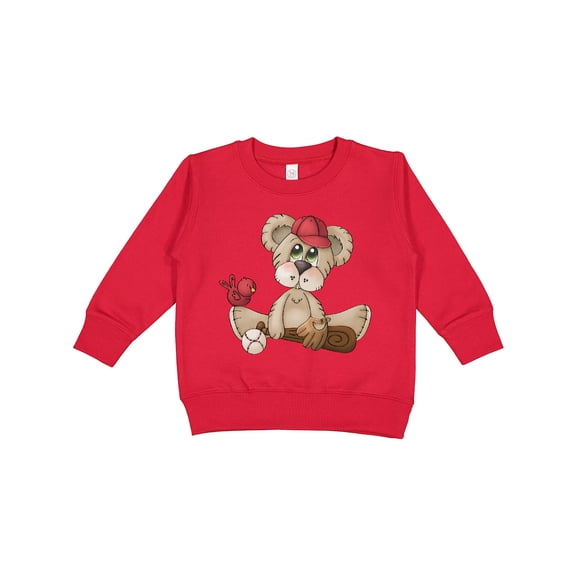 Inktastic Baseball Teddy Bear Toddler Sweatshirt