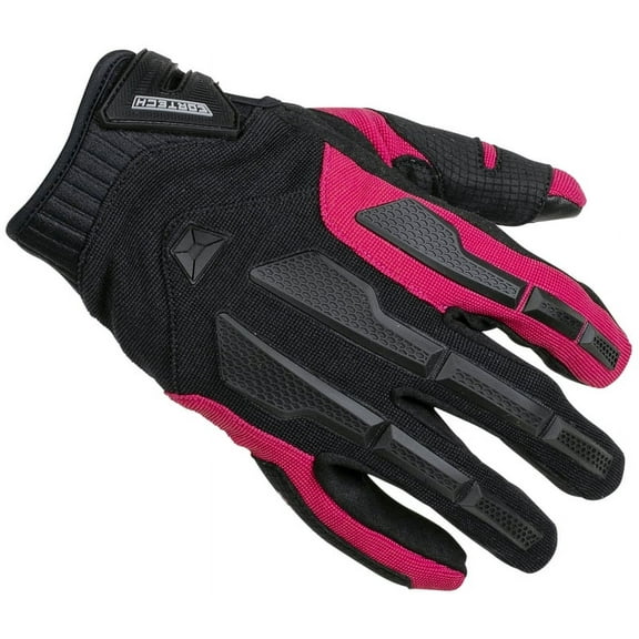 Cortech Aero-Tec Womens Textile Motorcycle Gloves Rubine/Black SM
