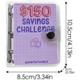thumbnail image 4 of SURJDE Money Saving Binder | Mini Binder Savings Challenge-1000 Savings Challenge, Reusable Fund Savings Book, Budget Book with Cash Envelopes for Saving Money, 4 of 7