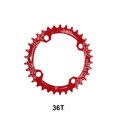 thumbnail image 3 of Soidarity Rueda de cadena Universal para bicicleta, ruedas de cadena de aleación de aluminio, 96mm, paso de orificio, reparación de ciclismo, piezas de Ciclismo Rojo 36T Soidarity OD025956-04, 3 of 6