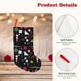thumbnail image 4 of Uemuo Colorful Geometry Print Christmas Stockings, 18inch Xmas Hanging Stocking Decorations for Christmas Party Family Decor, 4 of 7