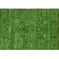 thumbnail image 1 of Ahgly Company Indoor Rectangle Oriental Green Industrial Area Rugs, 2' x 5', 1 of 4