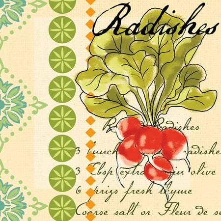 Portfolio Canvas Decor Garden Veg Radishes by Jennifer Brinley Graphic Art on Wrapped Canvas Set