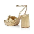 thumbnail image 3 of Jewel Badgley Mischka Tyler Ribbed Open Toe Block Heels, 3 of 7