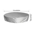 thumbnail image 3 of 7.05ft Round Solar Pool Cover for Above Ground Pools Hot Tub Cover Waterproof Dustproof Protector Foldable Sun Protection for Stock Tank Pools, 3 of 4
