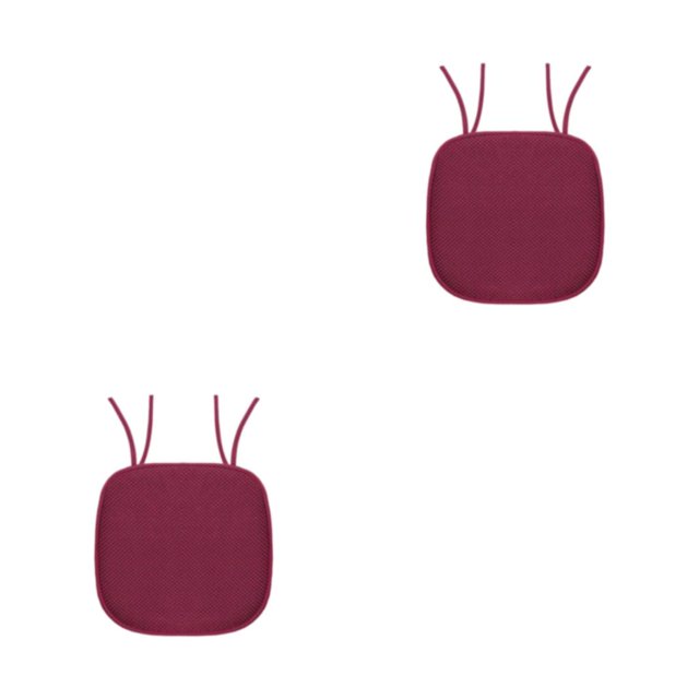 Cojines de asiento de algodón con memoria Yuarrent 2Conjunto obispo rojo 40*40cm