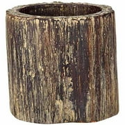 Large 6" x 6" Wood Trunk Pot
