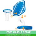 thumbnail image 4 of GoSports Splash Hoop PRO with 2 Balls & Pump Poolside Basketball System, 4 of 6