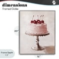 thumbnail image 4 of Stupell Industries Transitional Cherry Cake Delight Gray Framed Giclee Art, 16 x 20, by Svetlana Aleynikova, 4 of 8
