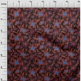 thumbnail image 3 of oneOone Rayon Maroon Fabric Floral Sewing Craft Projects Fabric Prints By Yard 56 Inch Wide, 3 of 4