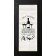 thumbnail image 2 of Reed, Tara 10x18 Black Modern Framed Museum Art Print Titled - Wine Humor vertical II-Size Matters, 2 of 5