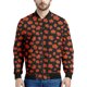 thumbnail image 3 of Chaqueta bomber con estampado de hojas de arce de Canadá para hombre, sudadera de manga larga en 3D, chaqueta bomber con cremallera de gran tamaño y estilo urbano, 3 of 5