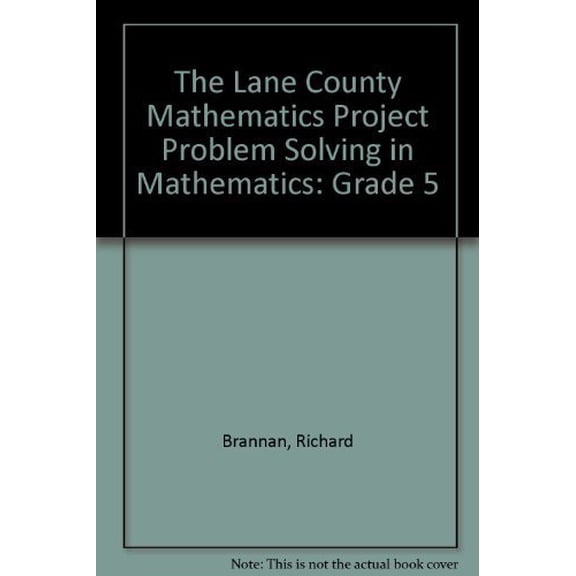 Pre-Owned The Lane County Mathematics Project Problem Solving in Mathematics: Grade 5 (Paperback) 0866511822 9780866511827