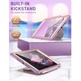 thumbnail image 4 of Clayco Nebula Case for iPad 10.2 (2021/2020/2019)- iPad 9th/8th/7th Generation Case with Built-in Screen Protector, Full Body Heavy Duty Rugged Protective Case with Kickstand (Purple), 4 of 9