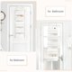 thumbnail image 2 of Organizador colgante para puerta Dahey boho para guardería, 5 bolsillos, blanco, 2 of 7