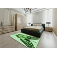 thumbnail image 4 of Ahgly Company Indoor Rectangle Patterned Light Green Area Rugs, 2' x 3', 4 of 6