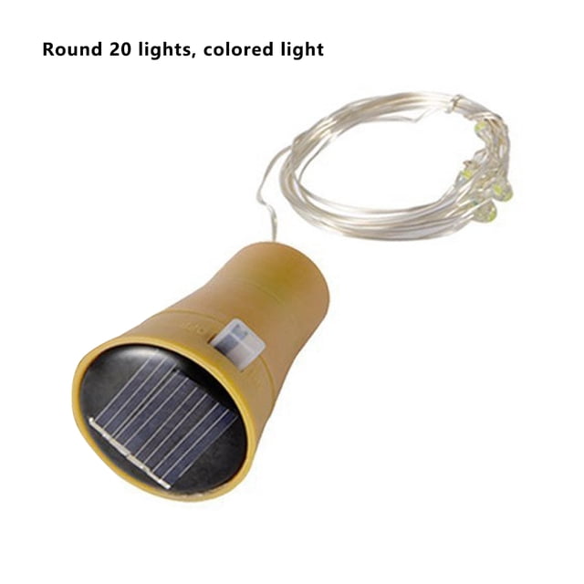 Naiovety Botella de vino Luces Lámpara de cadena Lámparas Iluminación para vacaciones Fiesta de Navidad Decoración de la boda Reflectante Amarillo Type3 NO3 Naiovety HA006180-06