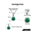 thumbnail image 5 of Solitaire Birthstone Necklace for Women Cz Sterling Silver Ginger Lyne Collection, 5 of 5