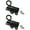 Black, variant on 2Pcs Aluminum Alloy Spring Door Bolt Latches Window Gate Security Pull Rings for Enhanced Security And Smooth Operate