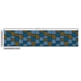 thumbnail image 2 of Ambesonne Vintage Fabric by the Yard Upholstery, Abstract Oriental Motif, 2 Yards, Pale Blue Caramel Blue, 2 of 4