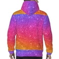 thumbnail image 7 of Lsque Holiday Shiny Pattern Casual Men's Hoodie,Hooded Sweatshirt with Kangaroo Pocket,Pullover Hoodie-X-Large, 7 of 7