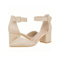 thumbnail image 4 of Women Point Toe Chunky Heeled Ankle Strap Pumps Fashionable Pointed Toe Ankle Strap Stiletto Heels Elegant Pumps, 4 of 4