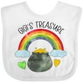 thumbnail image 3 of Inktastic Gigi's Treasure St. Patrick's Day Rainbow and Gold Boys or Girls Baby Bib, 3 of 4