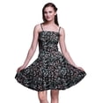 thumbnail image 1 of Bimba Robe Mini à Bretelles Spaghetti Taille Smockée Imprimée Florale pour Femmes - Petite, 1 of 5