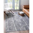 thumbnail image 1 of Unique Loom 3147191 7 x 10 ft. Depoe Portland Rectangular Rug, Gray, 1 of 1