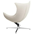 thumbnail image 3 of Flash Furniture Leather Cocoon Chair in White, 3 of 4