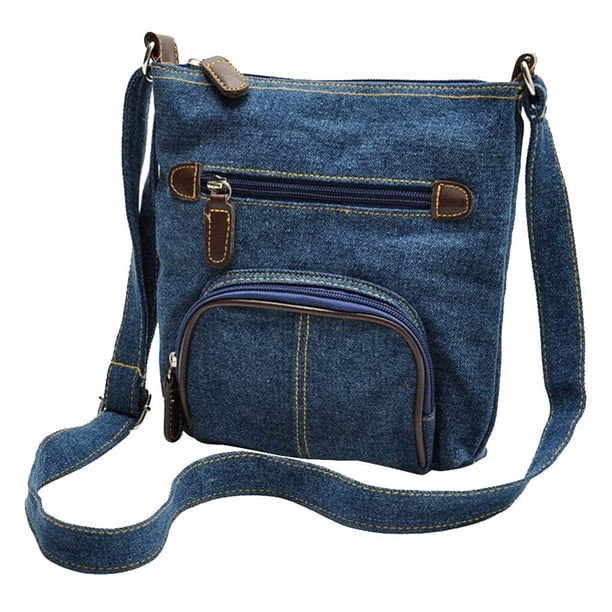 Minnieouse Bolso de hombro para mujer con cierre de cremallera Vintage Casual Crossbody Pouch Accesorios de disfraces