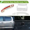 thumbnail image 3 of Exterior Door Handle Cover Trim Front Left Front Right Rear Left Rear Right Tailgate Door Handle Cover for Chevrolet Colorado 2014-2022 White 1 Set, 3 of 7