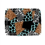 Springs Creative Cuts 55" wide Microfiber No Sew Throw Kit, Urban Safari