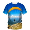 thumbnail image 1 of Hip Hop Parachute Picture Line Men'S T-Shirt Summer 3d Printed Trend Classic Comfortable Plus Size Short Sleeve, 1 of 5