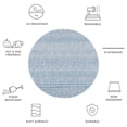 thumbnail image 6 of SAFAVIEH Courtyard Altan Geometric Indoor/Outdoor Area Rug, Grey/Navy, 5'3" x 5'3" Round, 6 of 10