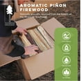 thumbnail image 2 of Piñon Firewood, Approximately 35lbs Box - Aromatic Blend for Indoor and Outdoor Use, 1.5 Cubic Foot, Southwest Scent - Fireplace, Fire Pit, Ambiance - Box Packaging, 2 of 12