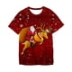 thumbnail image 2 of Niños Feliz Navidad serie Santa Claus camiseta roja dibujos animados bebé niños niñas niños Anime manga corta ropa camisetas, 2 of 4