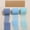 Blue Color Scheme, variant on Monebena 3 Pcs Handmade Chiffon Silk Ribbon with Box Fringe Frayed Edges Ribbons for Wedding Invitations Bridal Bouquets Gifts Wrapping Crafts Holiday Party Decorations 1.5" x 5.5Yd M01