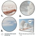 thumbnail image 3 of Designart "Winter Trees Grey and White Serenity II" Landscape Trees Floater Framed Canvas Print, 3 of 7