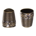 thumbnail image 1 of Unique Bargains Sewing Thimble Copper Sewing Thimble Finger Protector, Bronze 2 Pack, 1 of 5