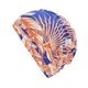 thumbnail image 1 of Gorro de Natación Estilo Plisado Transpirable 1 Pc Azul Profundo Naranja, 1 of 6